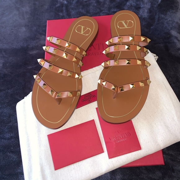 Valentino Shoes - Valentino Rockstud thong sandal.